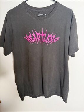 GSTR Heartless City of Dreams Graphic T-Shirt Black Death Metal Style Mens LG